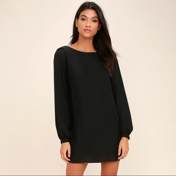 Lulus Dresses & Skirts - Lulus Long Sleeve Black Dress - size Large